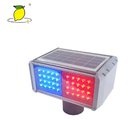 Professional LED Barricade Warning Lights Solar Powered For Traffic Control