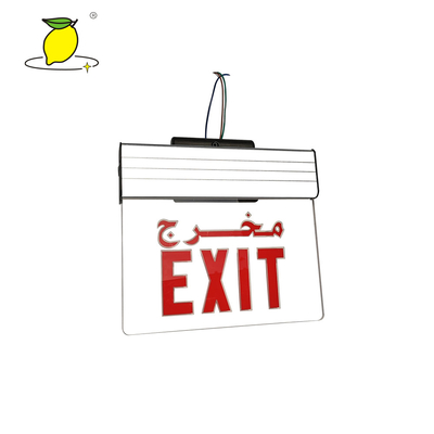 CUL UL Acrylic Glass Lens Material LED Exit Sign Emergency LED Lighting